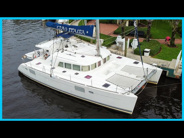 What's Inside This 13 Year Old Ex-Charter Catamaran? [Full Tour] Learning the Lines