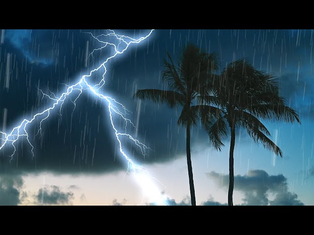 Tropical Thunderstorm Sounds for Sleep | Thunder & Rain White Noise
