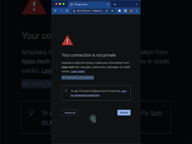 How to Fix Your Connection is Not Private Error in Chrome?