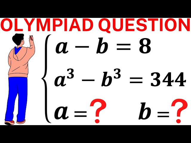 Olympiad Mathematics | Learn how to solve the system for a and b quickly | Math Olympiad Training