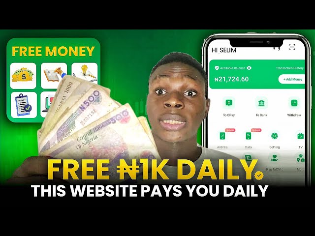 (Free 1k daily) This App Gives Free Money Every Single Day! Make Money Online In Nigeria