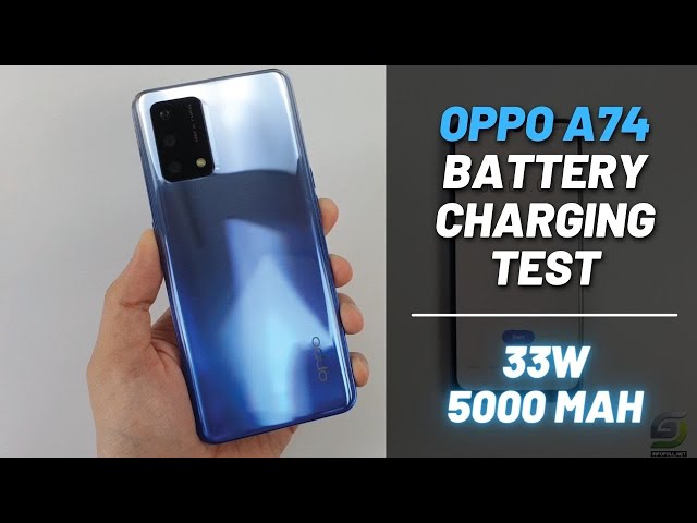 Oppo A74 Battery Charging test 0% to 100% | 33W fast charger 5000 mAh