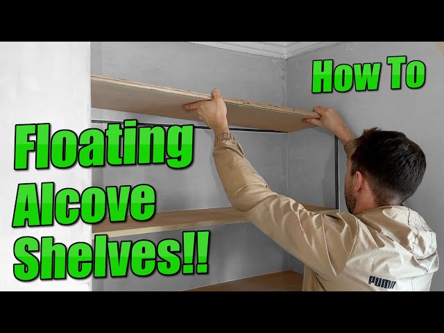 Floating Alcove Shelves