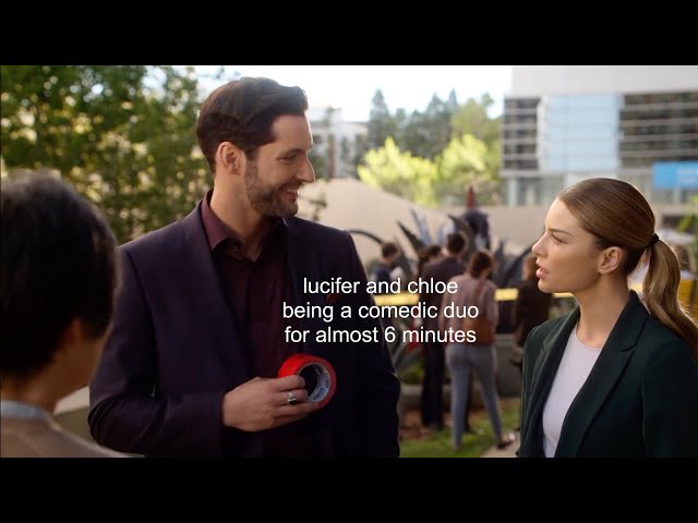 lucifer and chloe being a comedic duo for almost 6 minutes
