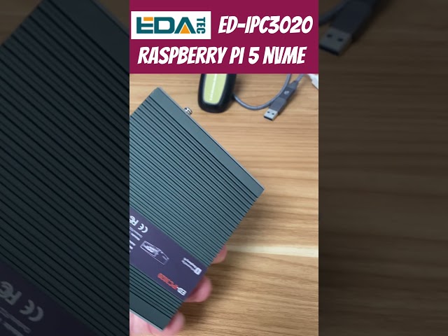 Raspberry Pi 5 industrial case with nvme and Analogue audio. Edatec ED-IPC3020 #Raspberrypi5