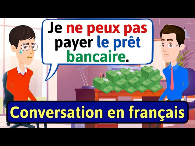 Conversation en français (À la Banque) Apprendre à Parler Français | French conversation