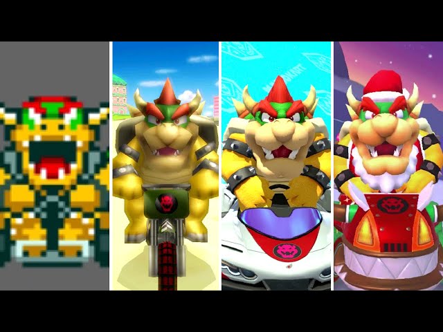 Evolution of Bowser in Mario Kart (1992-2020)