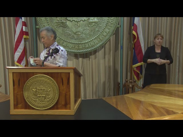 Gov. Ige discusses Hawaii's COVID-19 vaccination plan