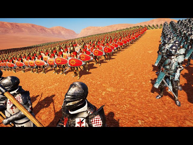 50,000 Humans Vs 60,000 Undead Army Epic Fantasy Battle Simulator EFBS