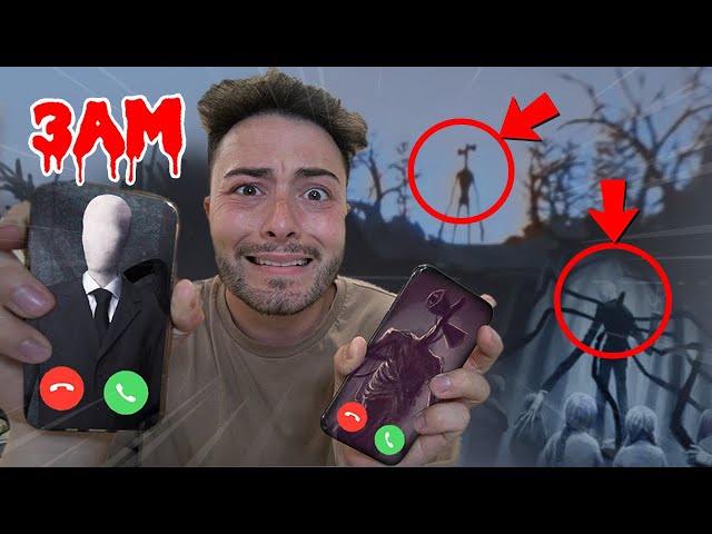 DO NOT FACETIME SIREN HEAD AND SLENDER MAN AT 3 AM!! *THEY FOUGHT*