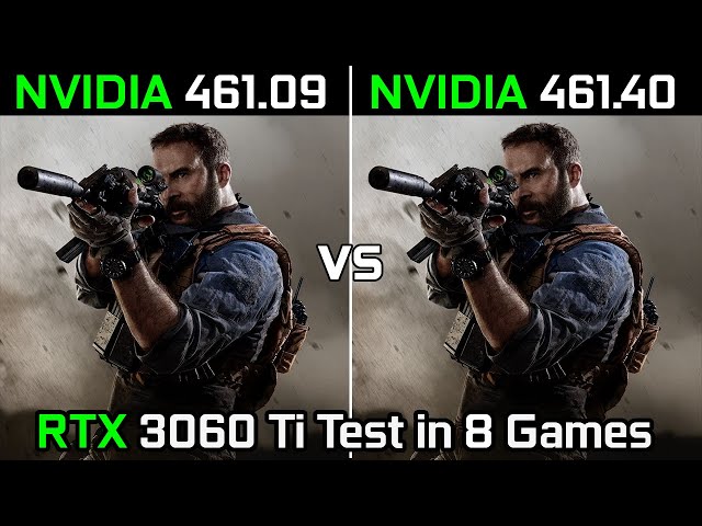 Nvidia Drivers (461.09 Vs 461.40) RTX 3060 Ti Test in 8 Games