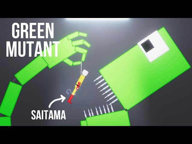 SAITAMA vs Green Mutant Roblox Rainbow Friends - People Playground 1.26 beta