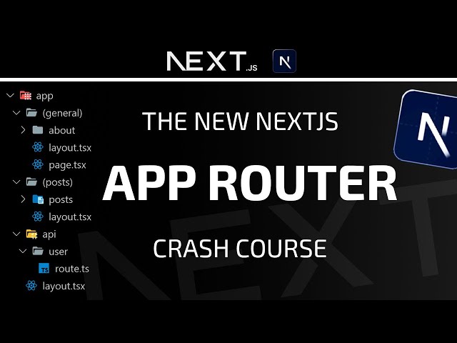 NextJS app router is amazing! Learn the new NextJS in this 1.5 hour crash course.