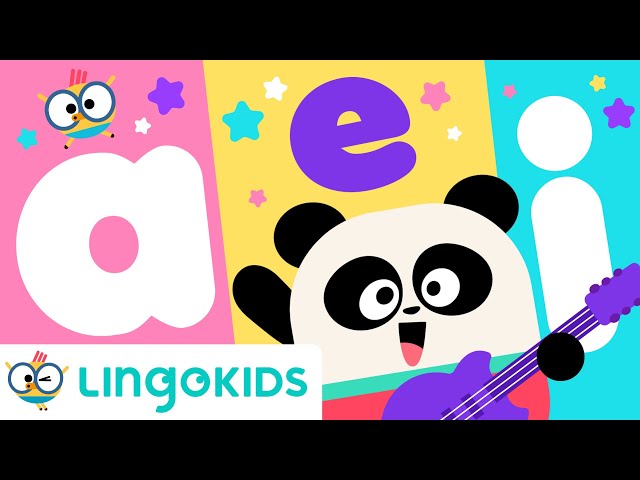 A-E-I-O-U 🎸🎵 VOWELS SONG | Phonic Song for Kids | Lingokids