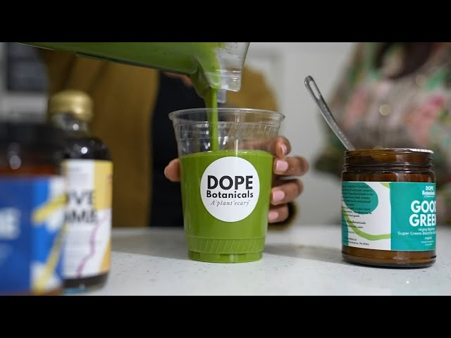 Green O'Colada smoothie recipe from Dope Botanicals Apothecary in Philadelphia