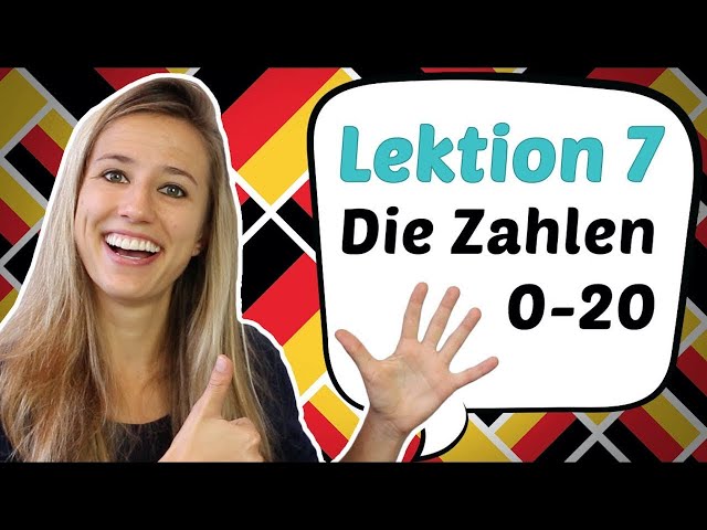 GERMAN LESSON 7: the German NUMBERS FROM 0 TO 20 (PARODY)