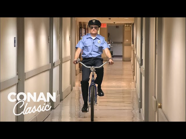 Conan Becomes A Security Guard | Late Night with Conan O’Brien