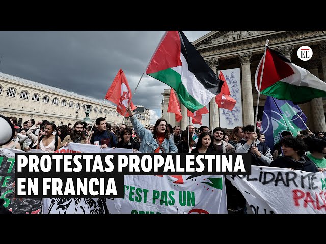 Protestas propalestina en Francia: se teme que las marchas se propaguen | El Espectador