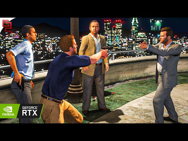 GTA V: 'The Wrap Up' Mission RTX™ 3090 Gameplay [4k] Max Settings - QuantV Graphics MOD