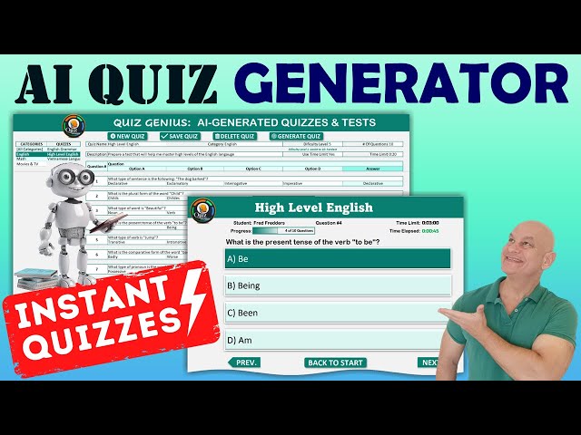 How To Create Quizzes, Tests & Exams In Excel With AI-Generated Content [Free Workbook Download]