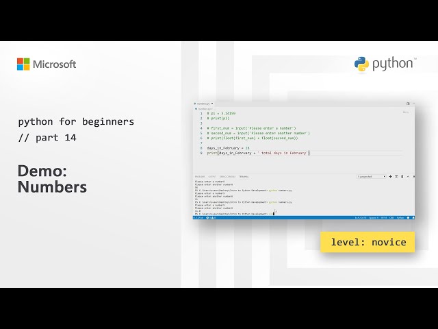 Demo: Numbers | Python for Beginners [14 of 44]