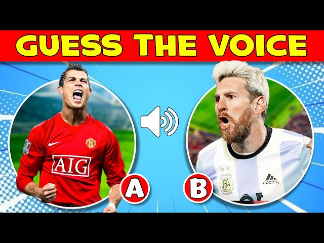 Guess The Voice Of The Football Player  🔊 Lionel Messi, Cristiano Ronaldo, Mbappé | Football Quiz