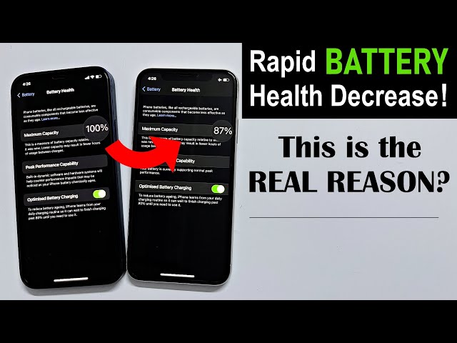 Main Reason For iPhone Battery Health Drop? Why iPhone's Battery Health Dropping Fast (HINDI)