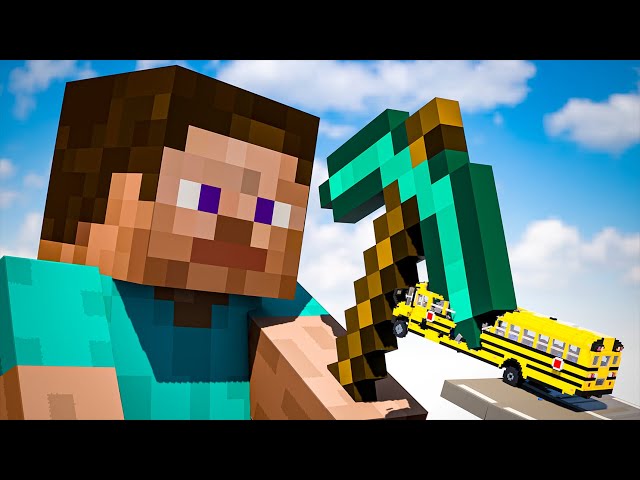 Cars vs Minecraft Steve | Teardown