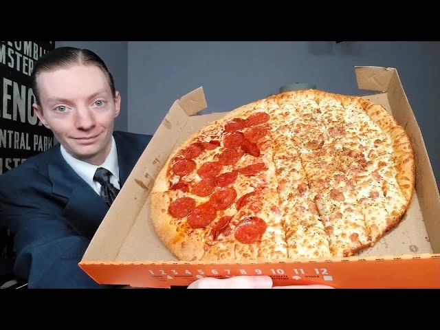 Little Caesars NEW Slices-N-Stix Bacon Pizza Review!