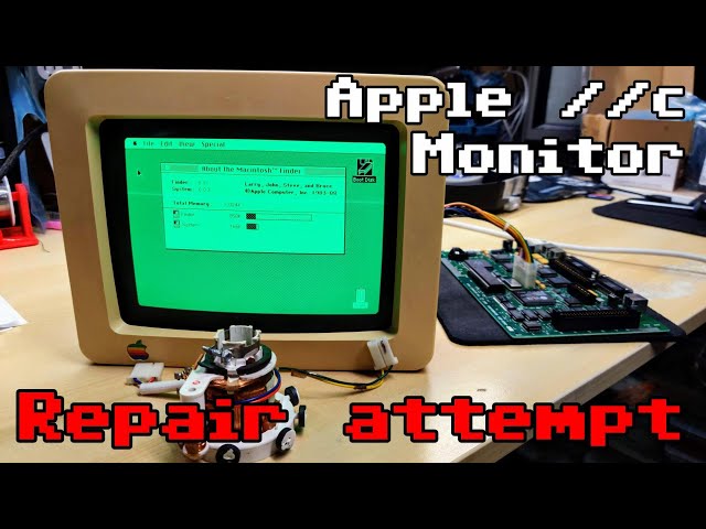 Can I fix this broken Apple IIc Monitor?