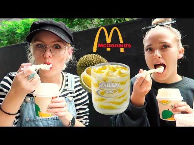 FOREIGNERS TRY MCDONALDS DURIAN MCFLURRY!