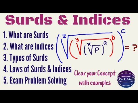 Surds And indices | Zero Math