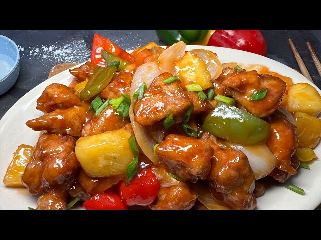 Chinese Sweet Sour Pork Just Like Takeout | Wally Cooks Everything