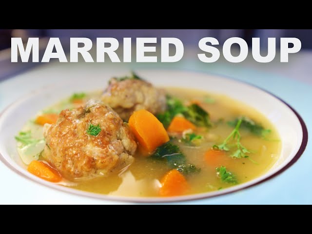 Italian wedding soup | chicken meatballs & homemade stock