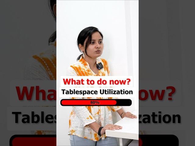 Struggling with tablespace utilization issues? | Here is solution