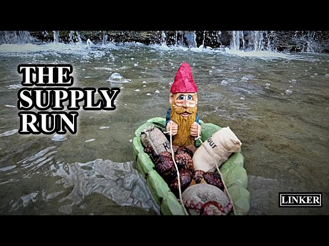 The Gnome's Supply Run - Adventures in Woodcarving and Water
