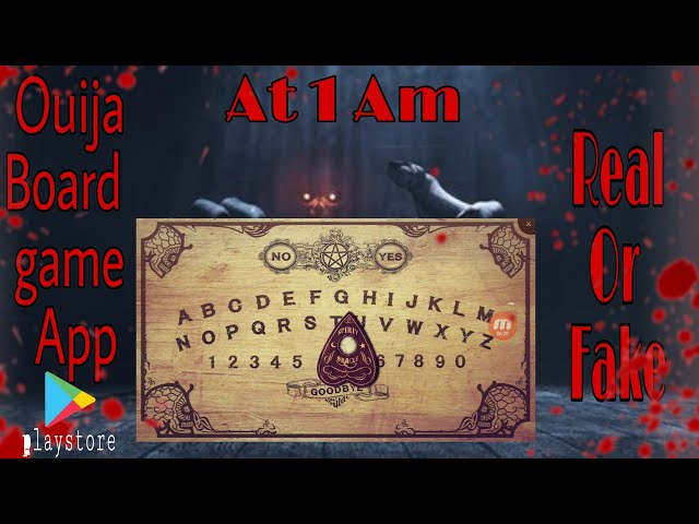 Do Not play Ouija board game (App) || Horror game ||😱 at 1am