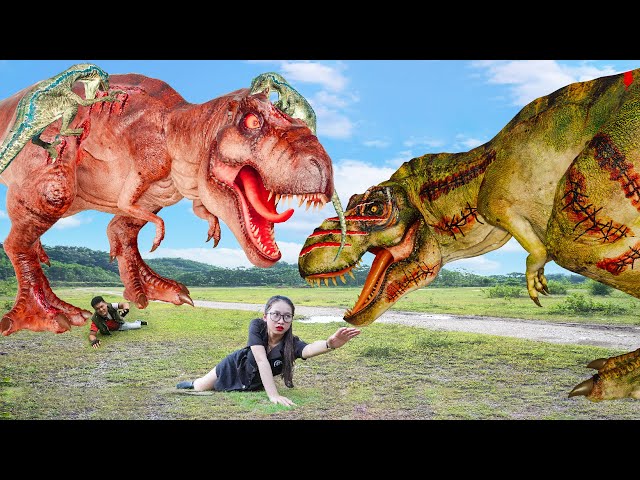 Must Watch New Special T-rex Chase 2023 | Lost In Dinosaur Jurassic World 4 | Dinosaur | Ms.Sandy