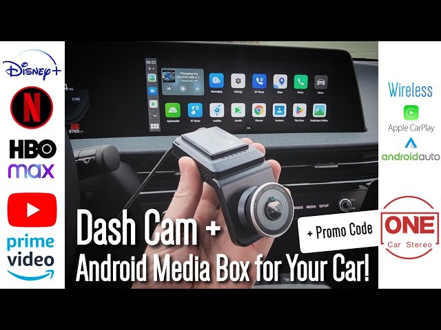 Dash Cam & Android Media Box for Your Car! Watch Videos and Add Wireless Android Auto & Carplay! 😀