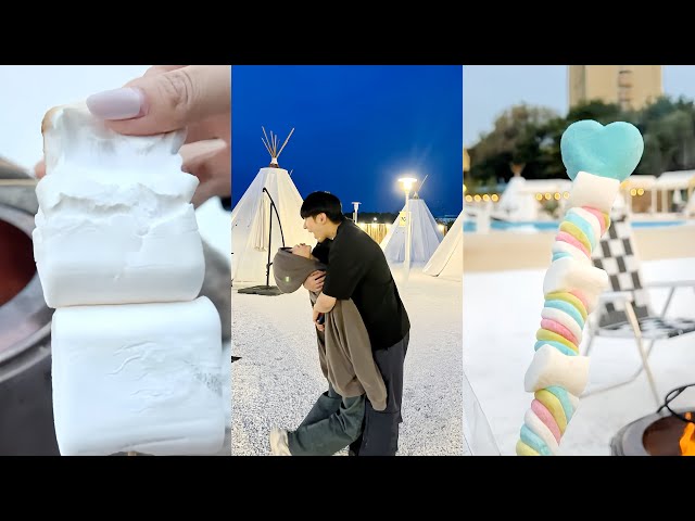 Bao nguyên khu cắm trại ở Cheonan chỉ để nướng marshmallow (!?) 🤣 | KEM Vlog