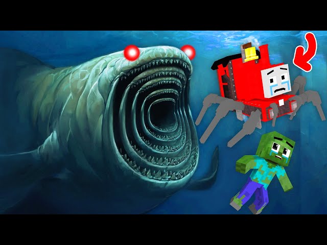 Monster School : Poor Zombie Baby and BLOOP OSCURO vs Choo Choo Charles - Minecraft Animation
