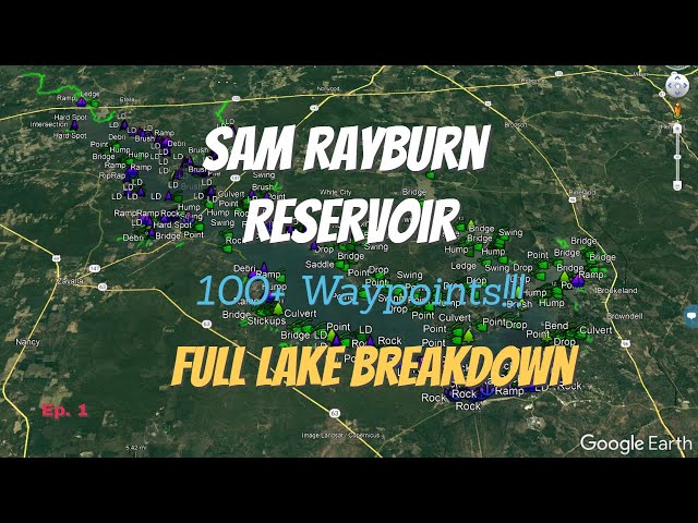 Sam Rayburn Reservoir - LAKE BREAKDOWN - Where to locate the BASS