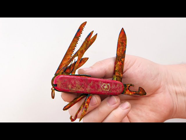 Rusty Swiss Army Knife Left To Rot...Knife Restoration!