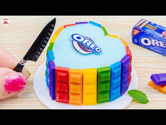 Tasty Rainbow Oreo Cake🌈1000+ Miniature Rainbow Cake Recipe🌞Best Of Rainbow Cake Ideas