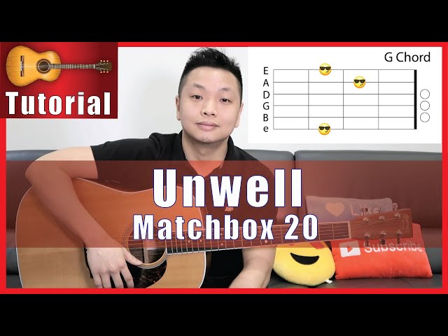 How to play Unwell on guitar tutorial - Matchbox 20