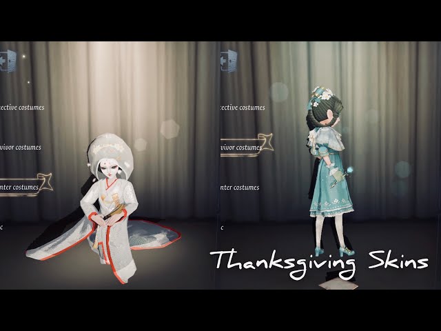 Identity V | Thanksgiving Skins | Geisha “Shiromuku” + Doctor “Yesterday”