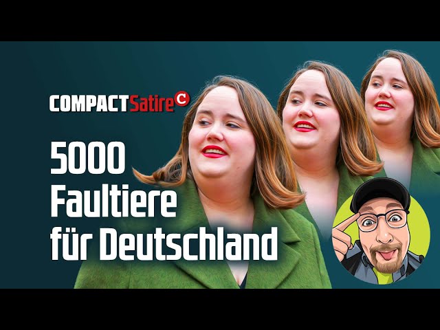 5000 Faultiere für Deutschland