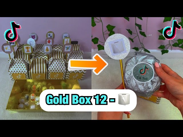 TikTok Mystery GOLD Boxes - Box 12!🧻 #Shorts