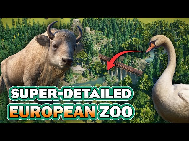 INSANELY DETAILED EUROPEAN ZOO! | Planet Zoo Tour