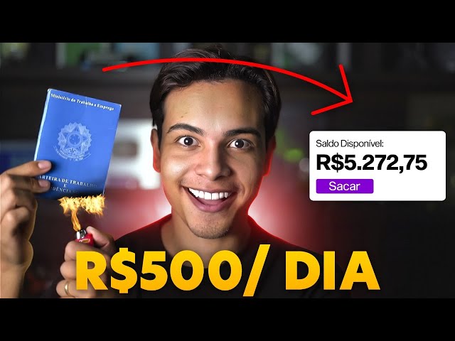 COMO SAIR DA CLT EM 10 DIAS E GANHAR R$500 POR DIA NA INTERNET (Dinheiro online)